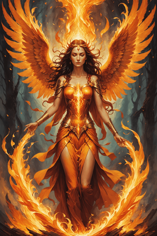 The Flame oracle card